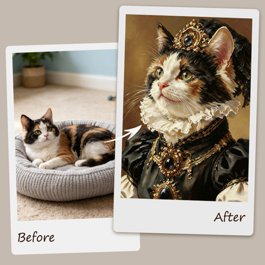 Custom Hand-Painted Pet Portrait | The Royal Collection