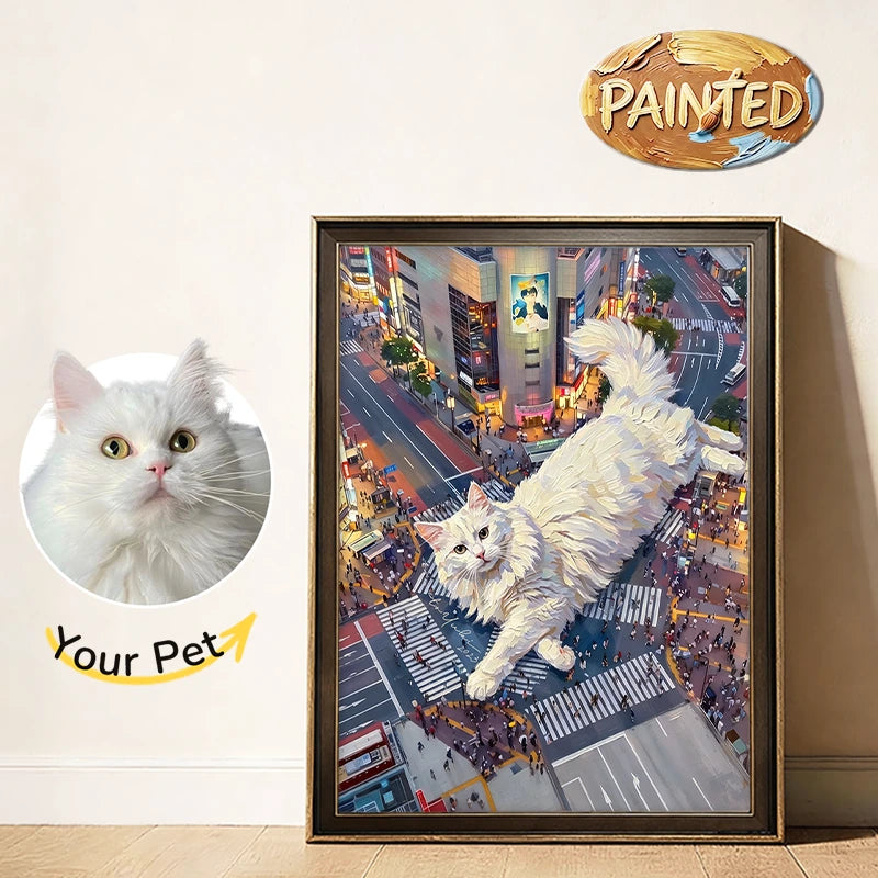 Shibuya Crossing, Tokyo | Hand-painted Pet Portrait