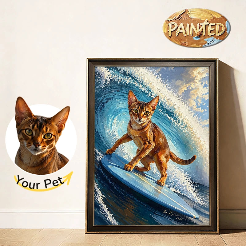 Surfer | Hand-painted Pet Portrait
