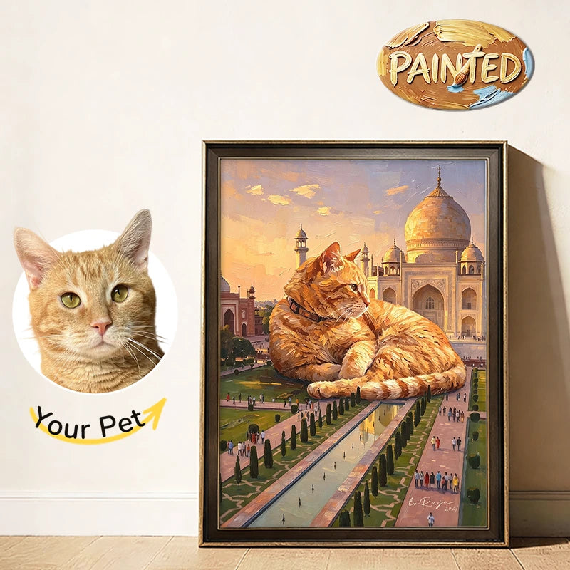 Taj Mahal, Agra | Hand-painted Pet Portrait