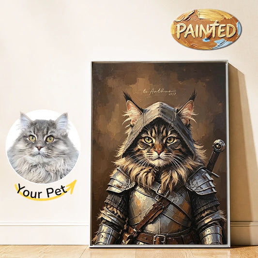 The Knight | Hand-painted Pet Portrait