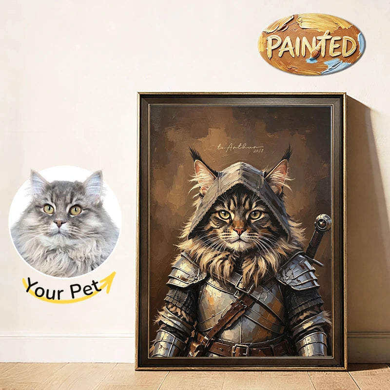 The Knight | Hand-painted Pet Portrait