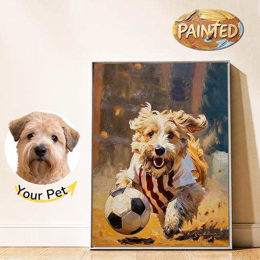 Soccer Star | Hand-painted Pet Portrait