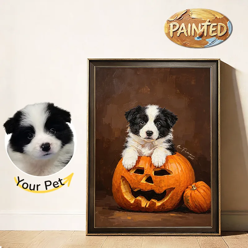 Pumpkin King | Hand-painted Pet Portrait
