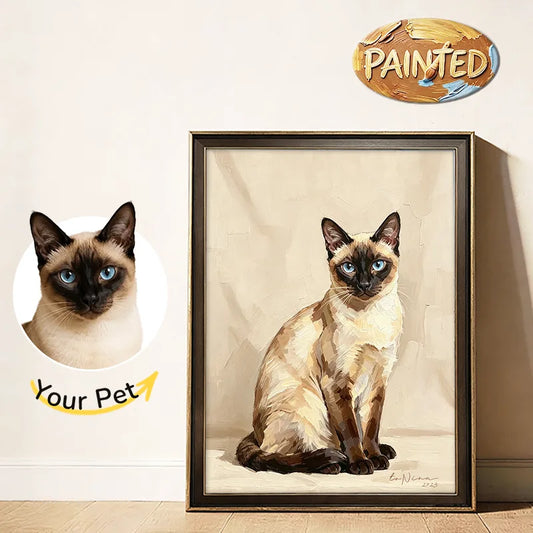 Modern Pet Portrait | Hand-painted Pet Portrait