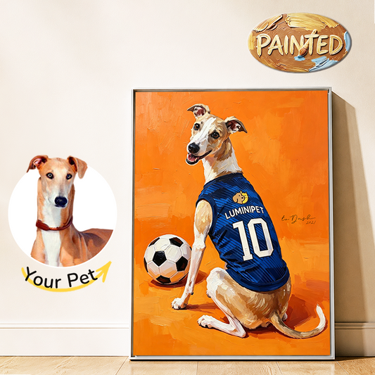 Football Striker | Hand-painted Pet Portrait