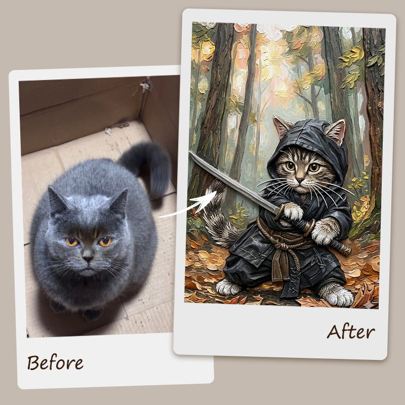 Custom Hand-Painted Pet Portrait | The Sci-Fi Hero Collection