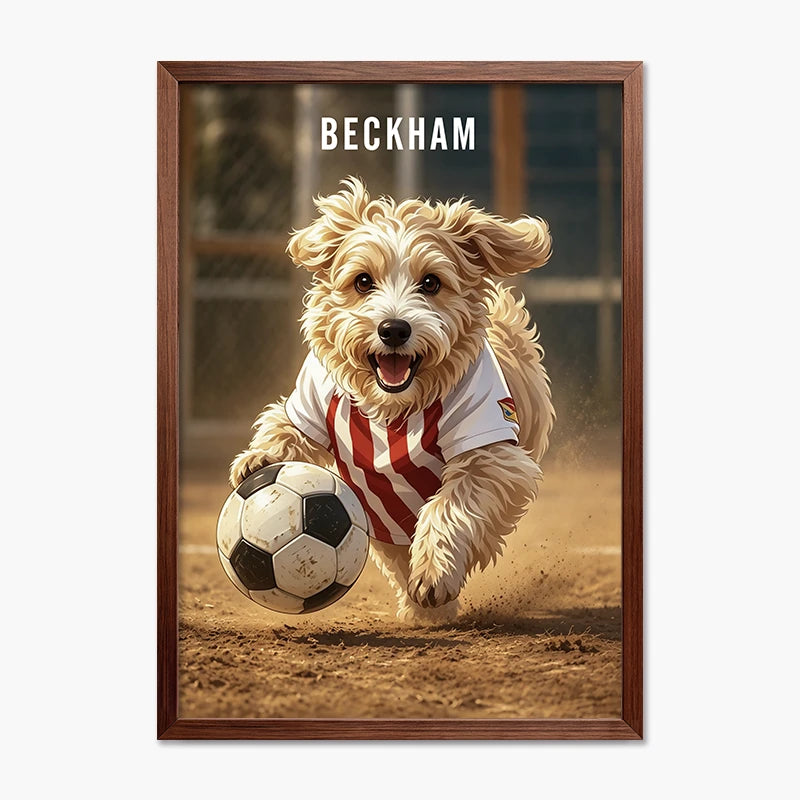Soccer Player | Pet Portrait Print