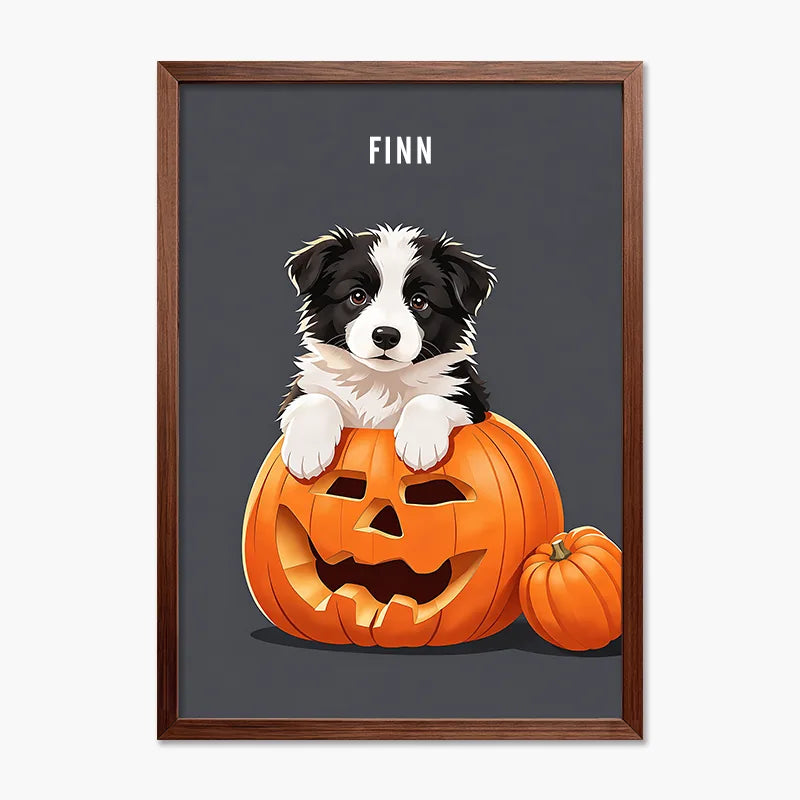 Pumpkin king | Pet Portrait Print