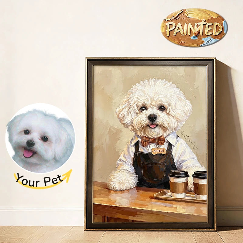 Barista | Hand-painted Pet Portrait