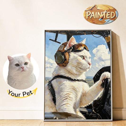 Pilot | Hand-painted Pet Portrait