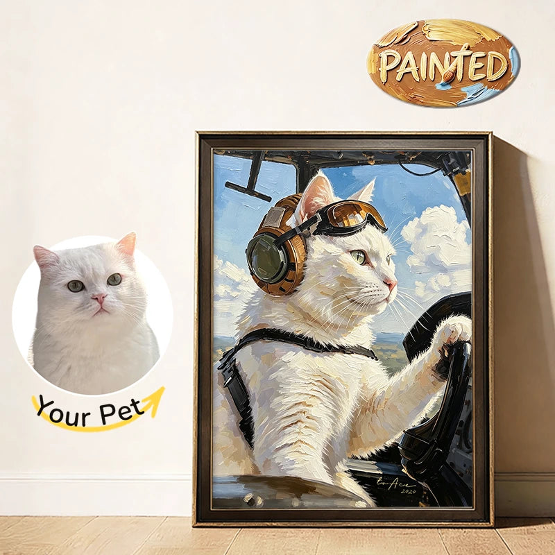 Pilot | Hand-painted Pet Portrait