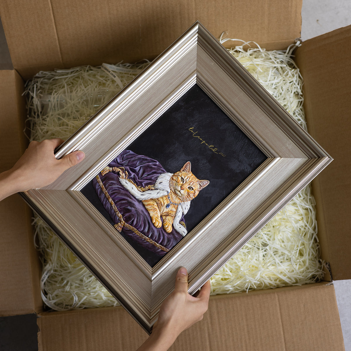 The King | Hand-sculpted 3D Pet Portrait