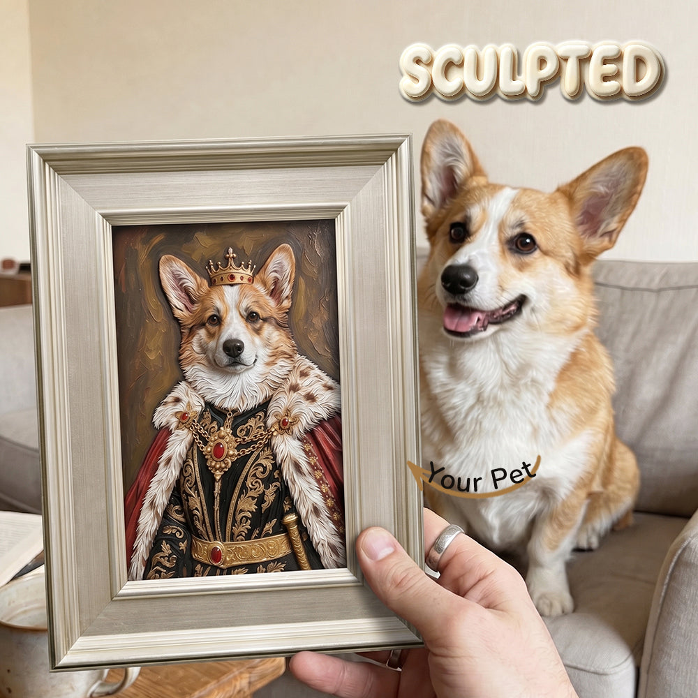 Custom Hand-sculpted 3D Pet Portrait