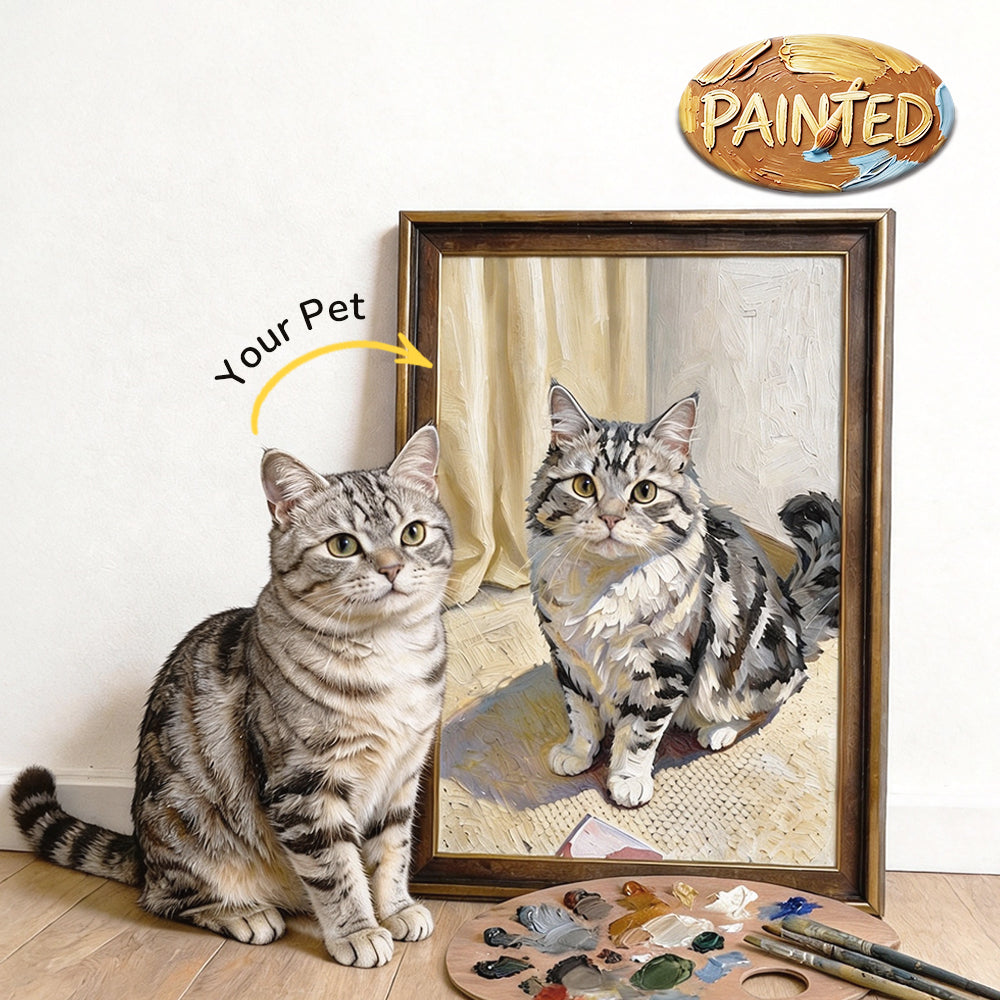 Custom Hand-painted Pet Portrait