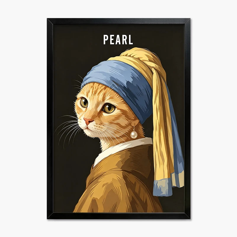 The Pearl Earring | Pet Portrait Print