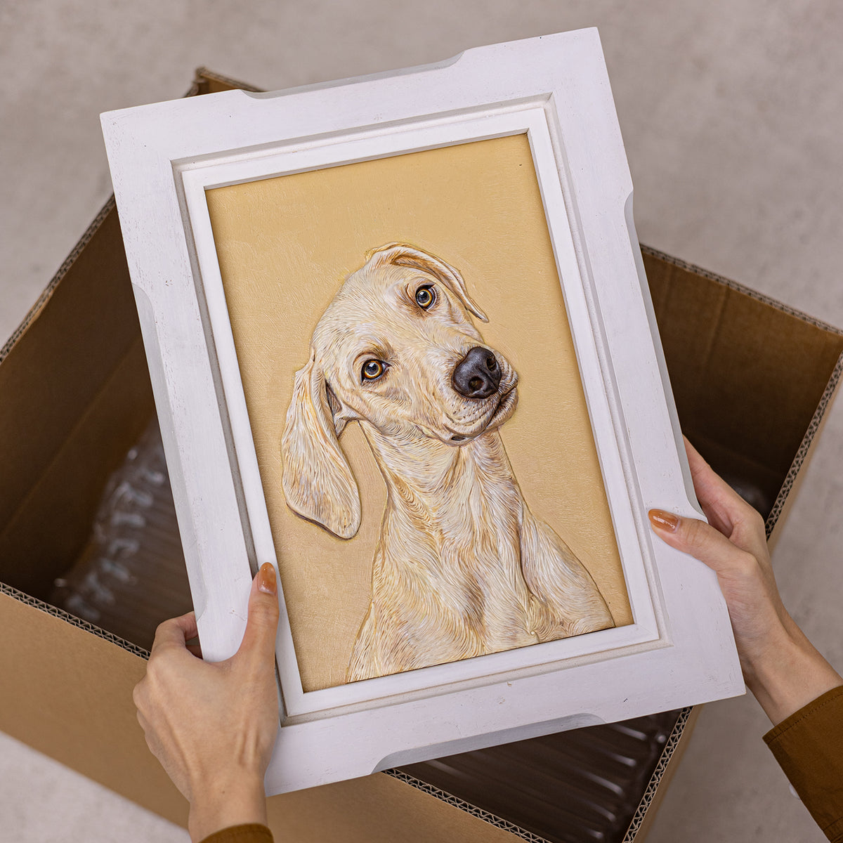 Realistic Pet Portrait | Hand-sculpted 3D Pet Portrait