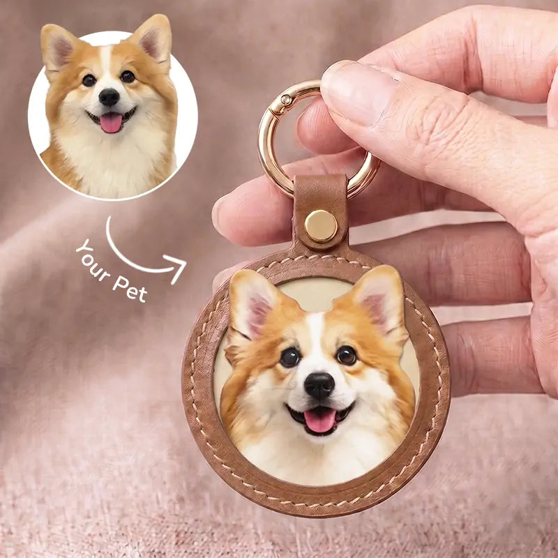 Custom Pet Portrait Keychain