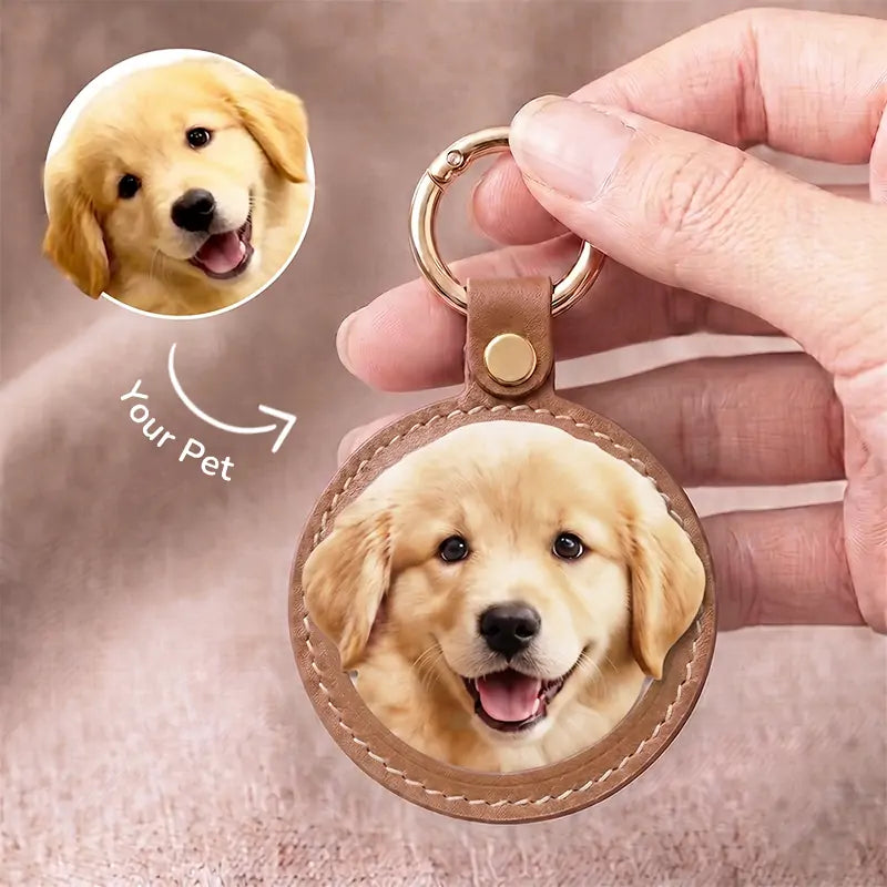 Custom Pet Portrait Keychain