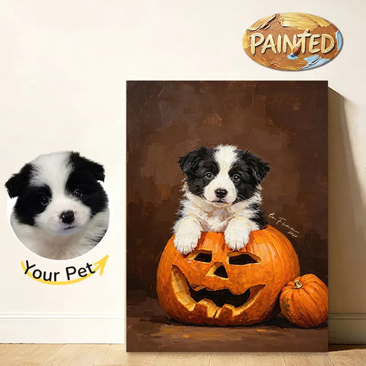 Pumpkin King | Hand-painted Pet Portrait