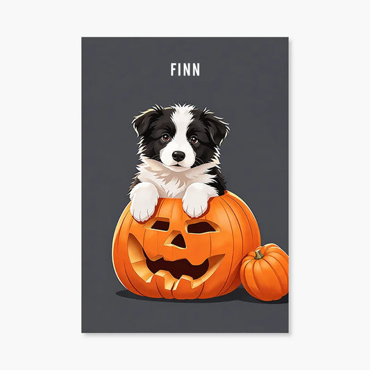 Pumpkin king | Pet Portrait Print