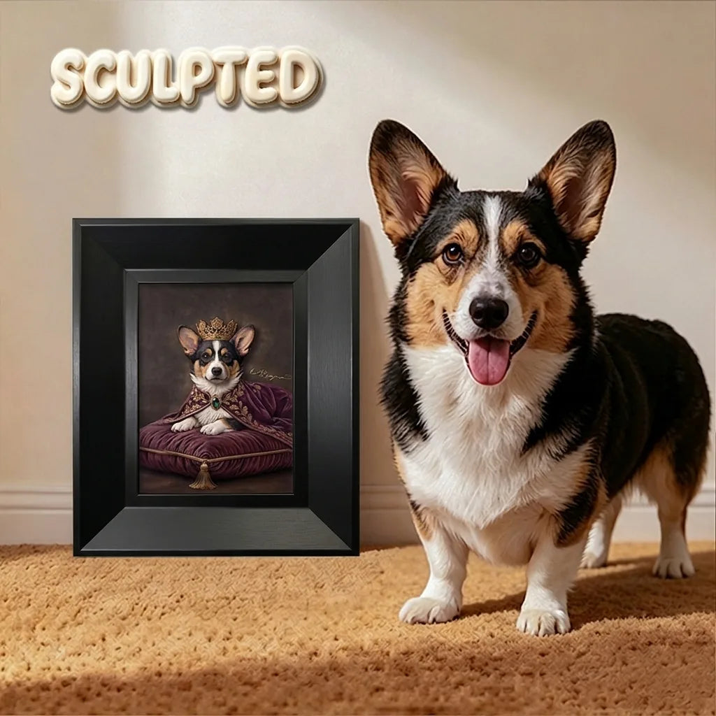 The King | Hand-sculpted 3D Pet Portrait
