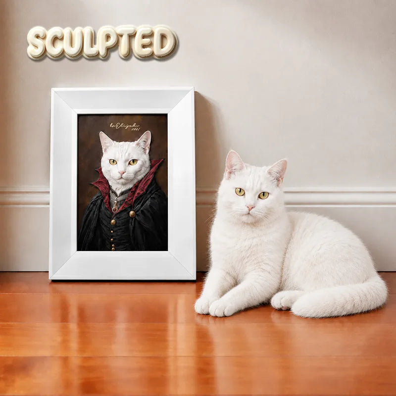 Vampire | Hand-sculpted 3D Pet Portrait