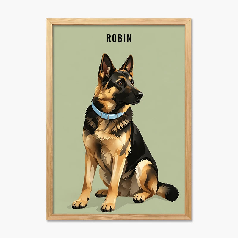 Modern Pet Portrait | Pet Portrait Print