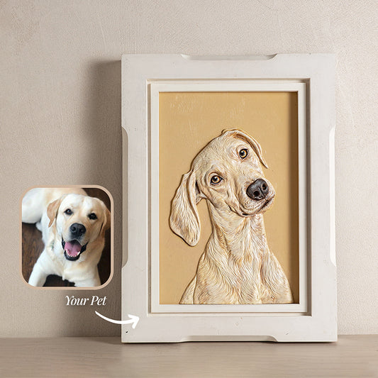 Realistic Pet Portrait | Hand-sculpted 3D Pet Portrait