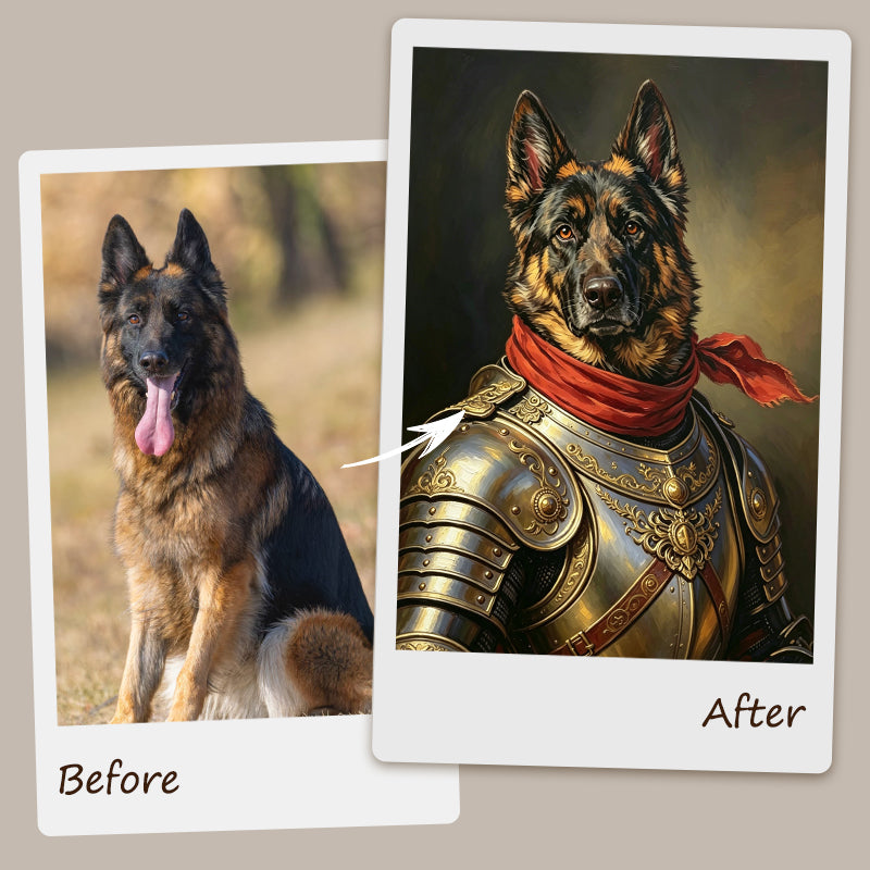 Custom Hand-Painted Pet Portrait | The Royal Collection