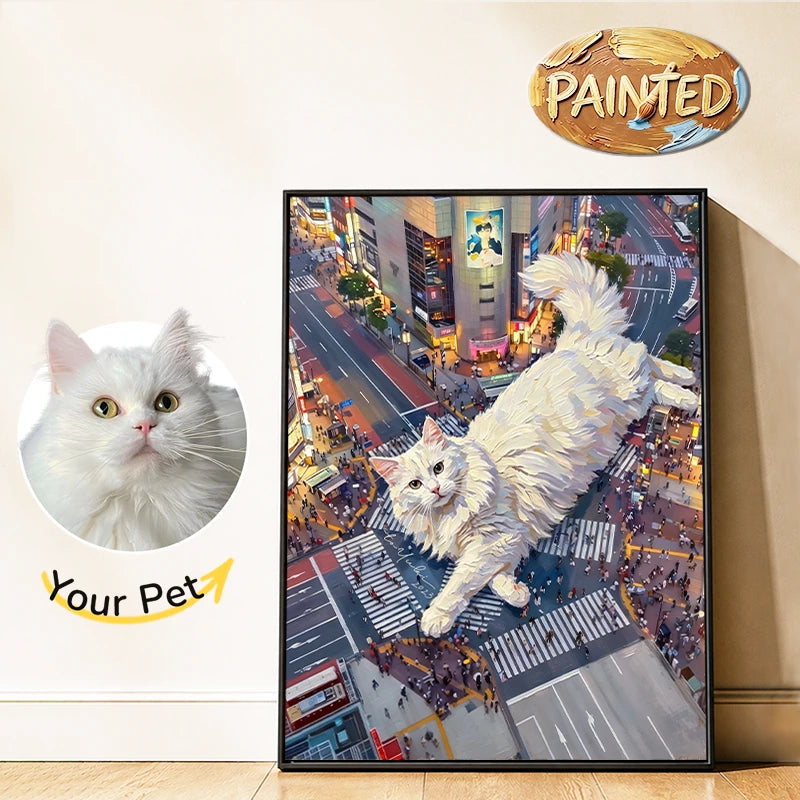 Shibuya Crossing, Tokyo | Hand-painted Pet Portrait