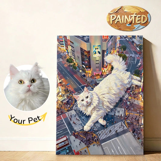 Shibuya Crossing, Tokyo | Hand-painted Pet Portrait