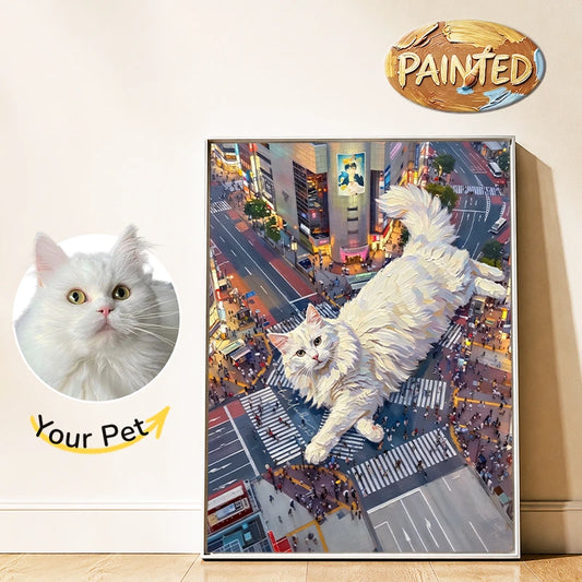 Shibuya Crossing, Tokyo | Hand-painted Pet Portrait