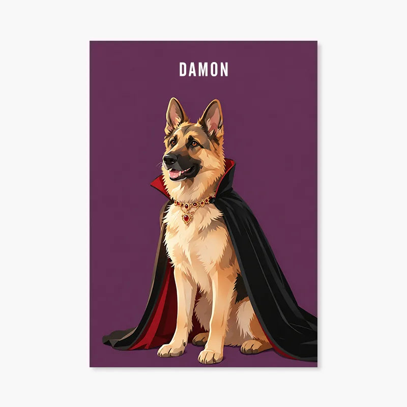 The Count | Pet Portrait Print