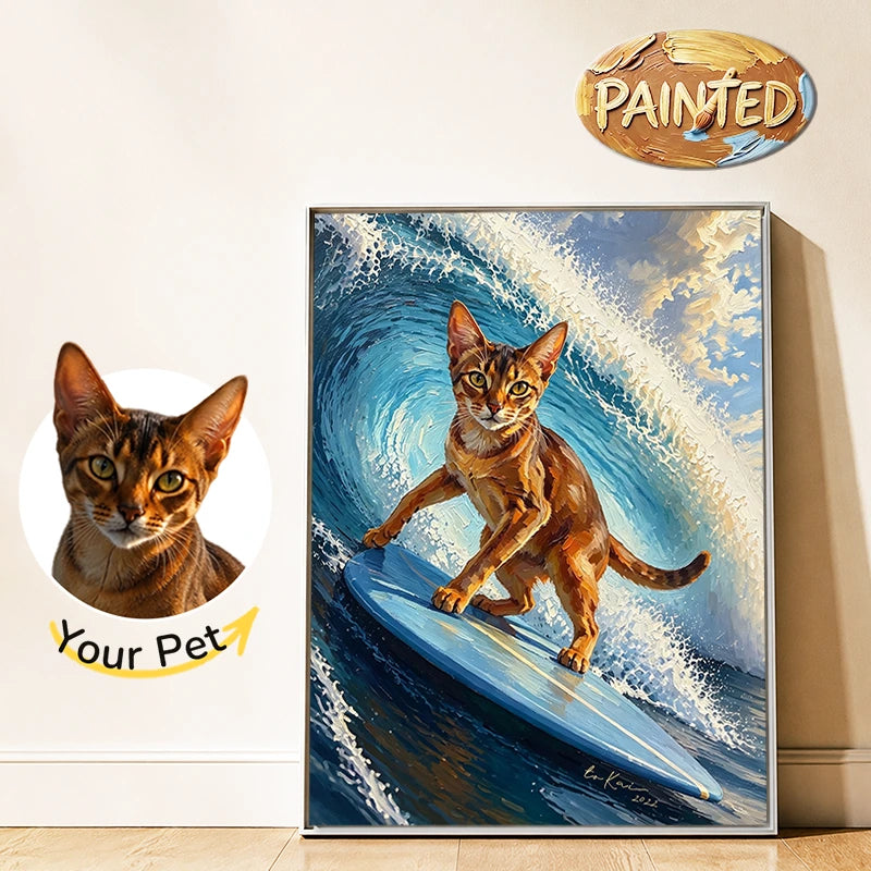 Surfer | Hand-painted Pet Portrait