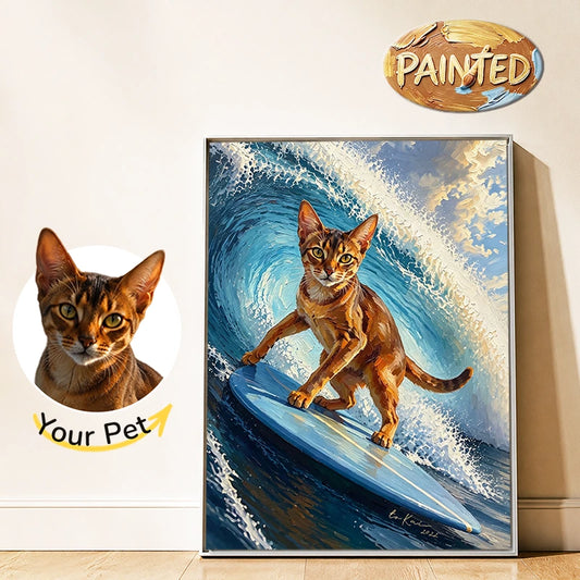 Surfer | Hand-painted Pet Portrait