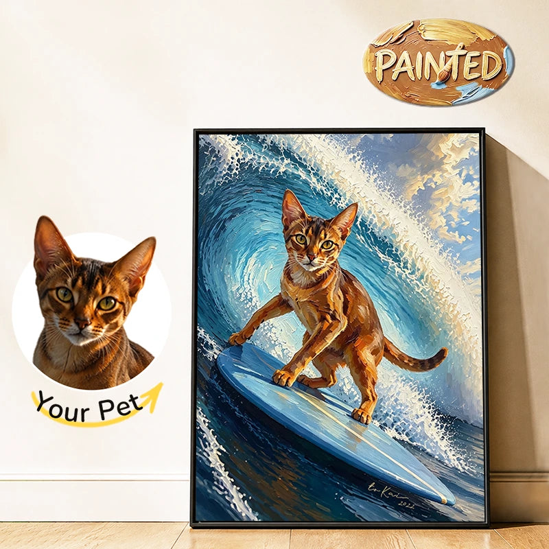 Surfer | Hand-painted Pet Portrait