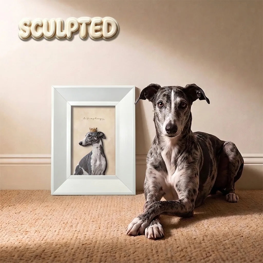 The King | Hand-sculpted 3D Pet Portrait