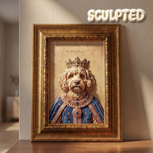 The King | Hand-sculpted 3D Pet Portrait