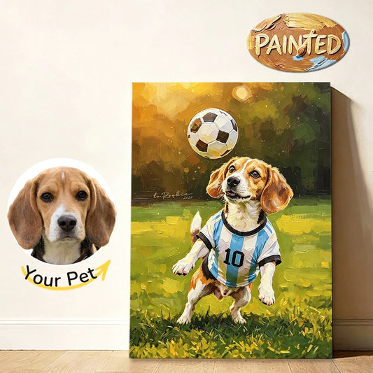 Soccer Player | Hand-painted Pet Portrait