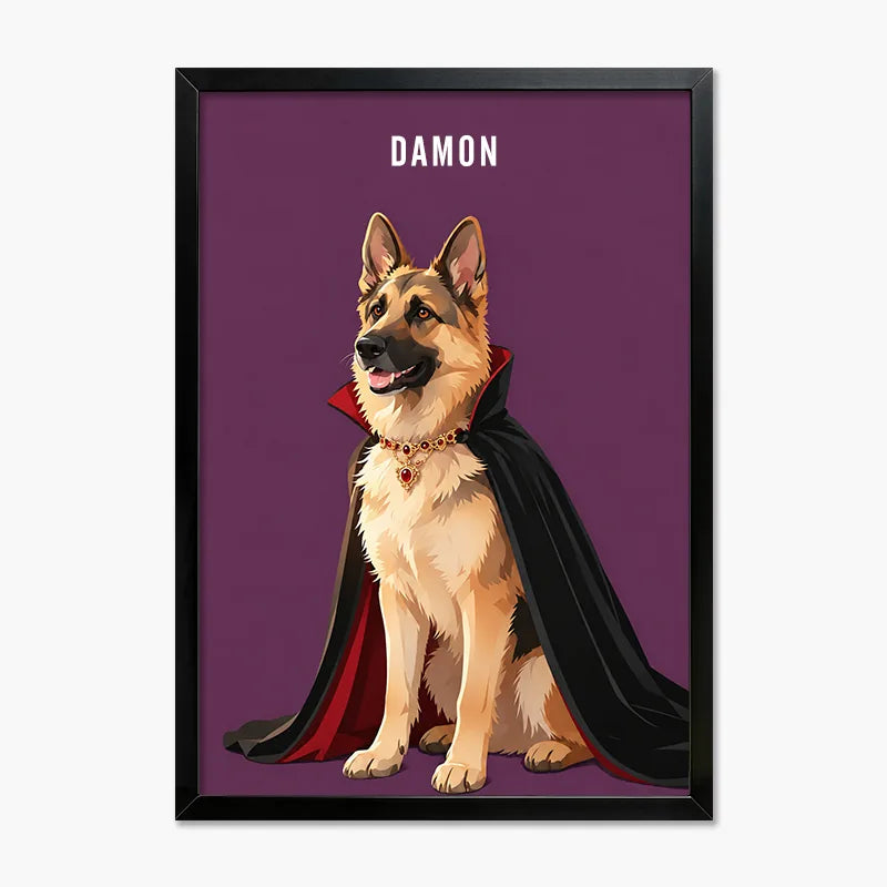 The Count | Pet Portrait Print