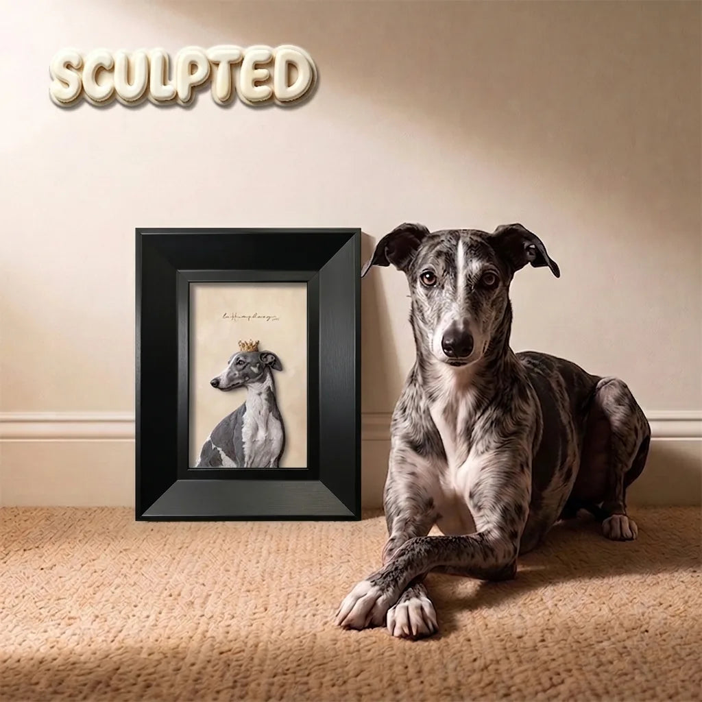 The King | Hand-sculpted 3D Pet Portrait