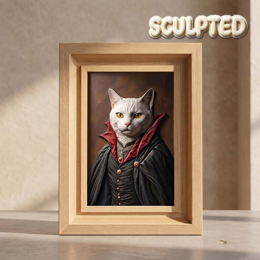 Vampire | Hand-sculpted 3D Pet Portrait
