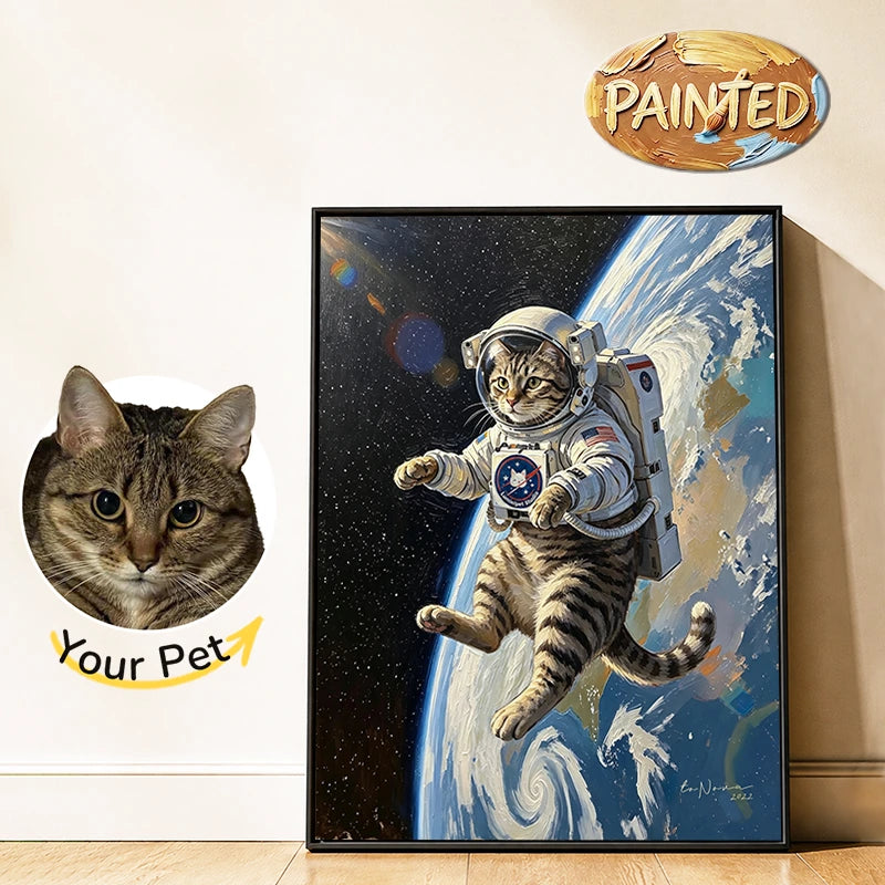 Astronaut | Hand-painted Pet Portrait