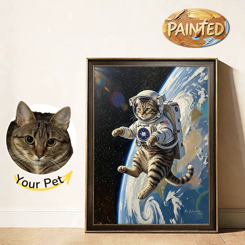 Astronaut | Hand-painted Pet Portrait