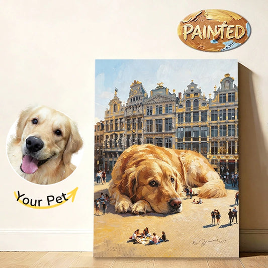 Grand Place, Brussels | Hand-painted Pet Portrait