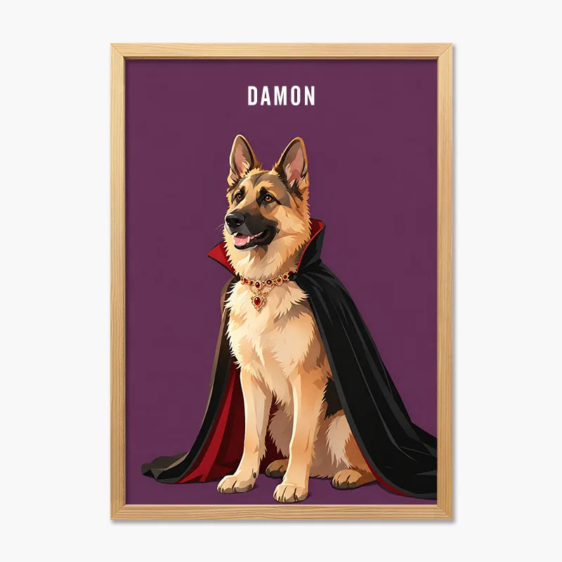 The Count | Pet Portrait Print