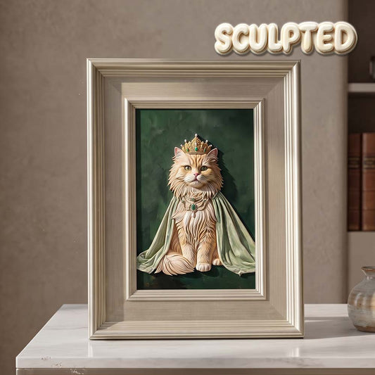The Queen | Hand-sculpted 3D Pet Portrait