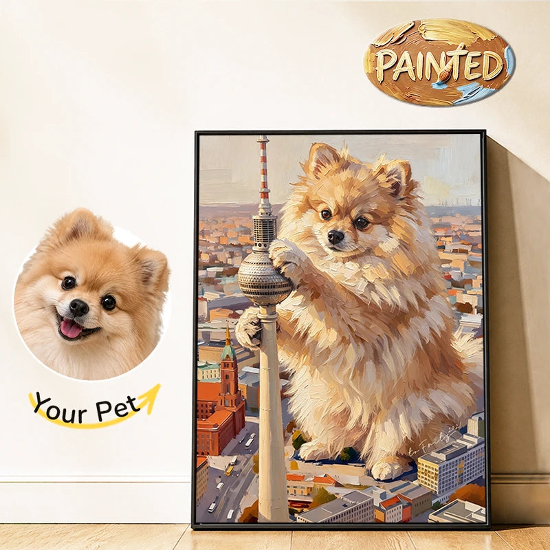 Berlin TV Tower | Hand-painted Pet Portrait