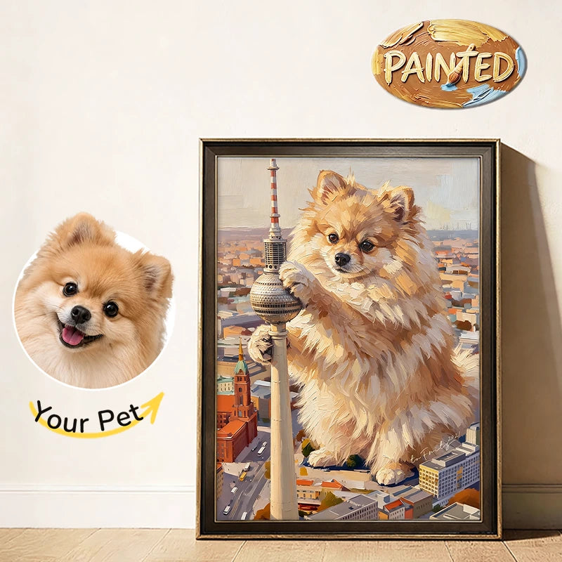 Berlin TV Tower | Hand-painted Pet Portrait